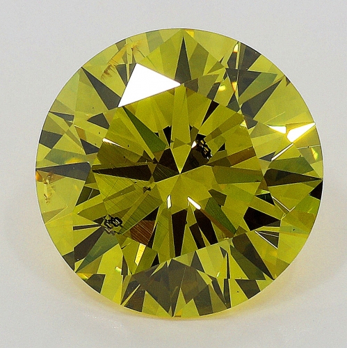1.61 Carat Fancy Deep   Yellow  BR SI2 GIA