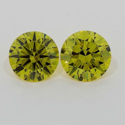 1.38 Carat Fancy Deep   Yellow  BR VVS2 GIA