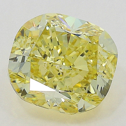 0.63 Carat Fancy   Yellow  CU SI1 GIA