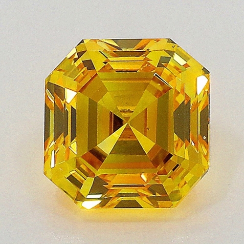0.51 Carat Fancy Vivid   Orange Yellow AS VS2 GIA