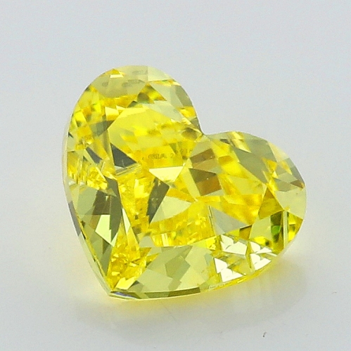 0.30 Carat Fancy Vivid   Yellow  HS SI2 GIA