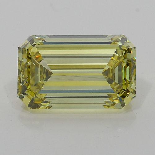 4.03carat Emerald SI1 Fancy Deep Brownish Greenish Yellow