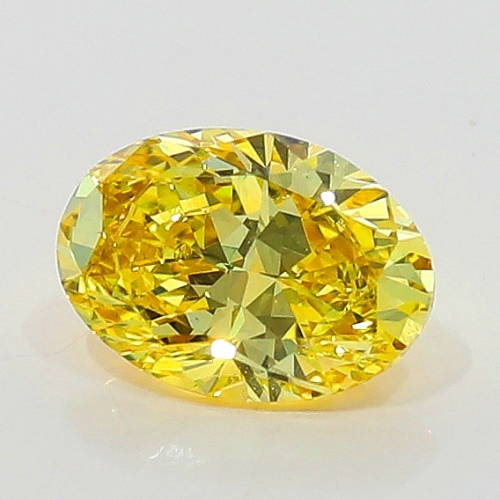 0.42 Carat Fancy Vivid   Yellow  OV VS2 GIA