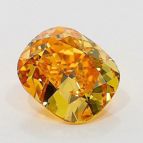 1.01 Carat Fancy Vivid   Yellow Orange CU VS2 GIA
