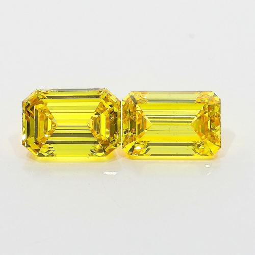 1.00 Carat Fancy Vivid   Yellow  EM VS2 GIA