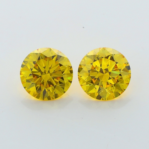 0.50 Carat Fancy Deep   Yellow  BR SI1 GIA