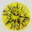 0.50 Carat Fancy Vivid   Yellow  BR  GIA