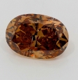 1.38 carat Oval  Fancy Orange-Brown
