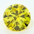 0.69 Carat Fancy Vivid Yellow    BR VS2 GIA