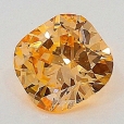 0.08 Carat Fancy Intense Yellowish  Orange  CU  GIA