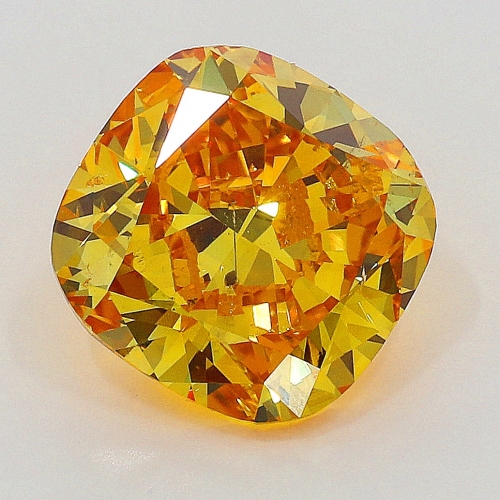 1.01 carat, Fancy Deep Yellowish Orange , Cushion shape, SI2 Clarity, GIA