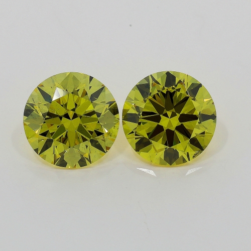 1.08 Carat Fancy Deep   Yellow  BR SI1 GIA