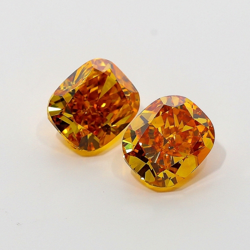 1.01 Carat Fancy Vivid Yellowish  Orange  CU VS1 GIA