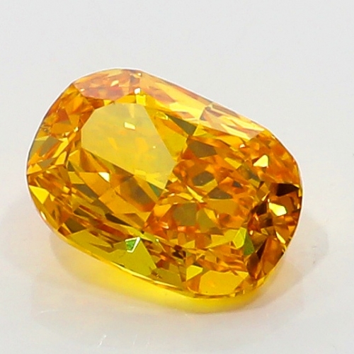 0.53 Carat Fancy Vivid Yellowish  Orange  CU VS1 GIA