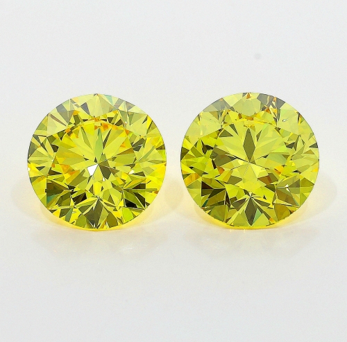 2.02 Carat Fancy Vivid Yellow    BR VS2 GIA