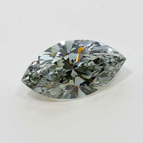 0.91 Carat Fancy Gray Yellowish Green  MQ VS2 GIA