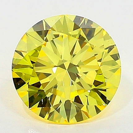 0.37 Carat Fancy Vivid   Yellow  BR SI1 GIA