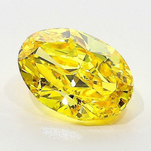 1.00 Carat Fancy Vivid   Yellow  OV SI1 GIA