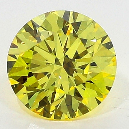 0.45 Carat Fancy Intense   Yellow  BR VS1 GIA