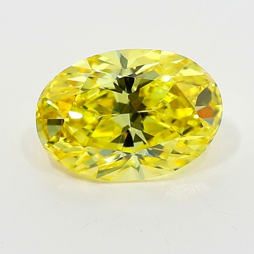 0.70 Carat Fancy Vivid   Yellow  OV VS2 GIA