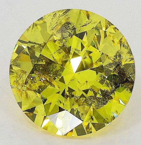 1.01 Carat Fancy Vivid   Yellow  BR  GIA