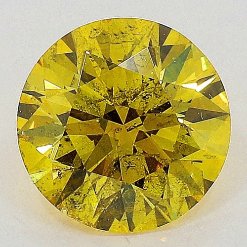0.51 Carat Fancy Vivid   Yellow  BR  GIA