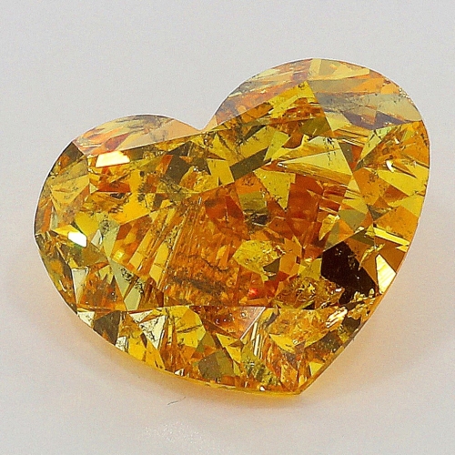 1.03 Carat Fancy Intense   Orange Yellow HS I1 GIA