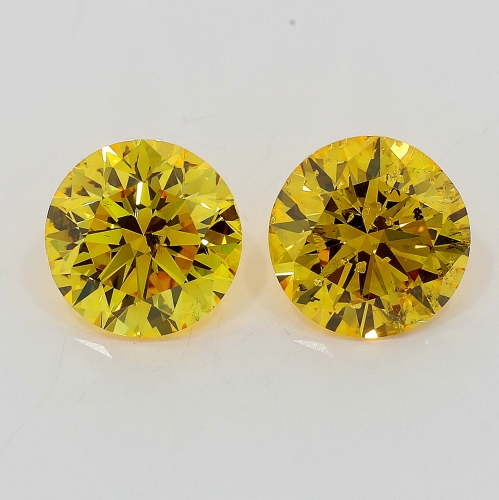 0.51 Carat Fancy Vivid   Yellow  BR  GIA