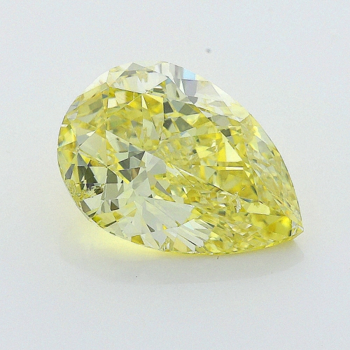 1.03 Carat Fancy Intense Greenish  Yellow  PS SI2 GIA