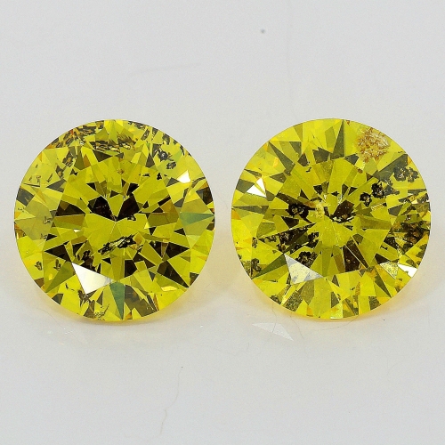 1.02 Carat Fancy Vivid   Yellow  BR  GIA