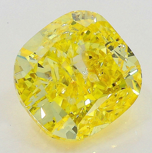 1.02 Carat Fancy Vivid   Yellow  CU  GIA