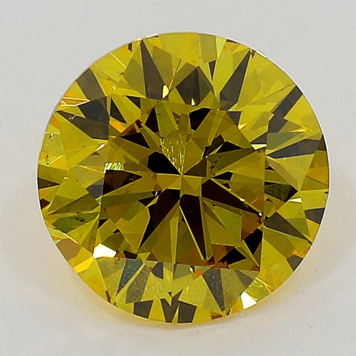 0.50 Carat Fancy Deep Brownish  Yellow  BR VS2 GIA