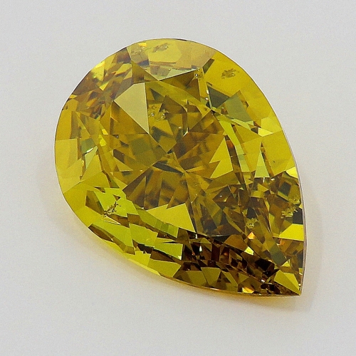 1.02 Carat Fancy Deep Brownish Greenish Yellow  PS SI1 GIA