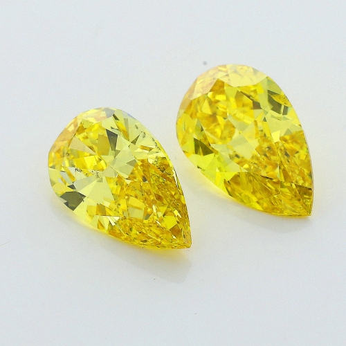 0.50 Carat Fancy Vivid   Yellow  PS SI1 GIA