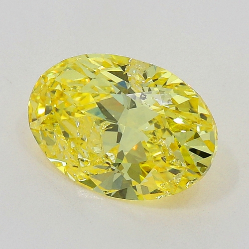 0.46 Carat Fancy Vivid   Yellow  OV  GIA