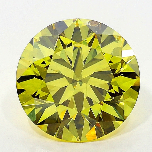 2.65 Carat Fancy Vivid   Yellow  BR SI1 GIA