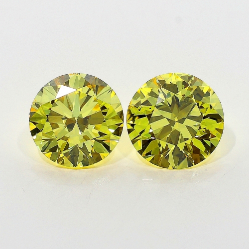 1.00 Carat Fancy Vivid   Yellow  BR VS2 GIA