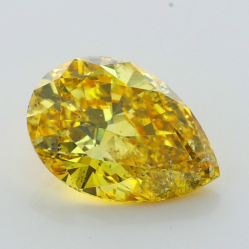 0.52 Carat Fancy Deep   Yellow  PS  GIA