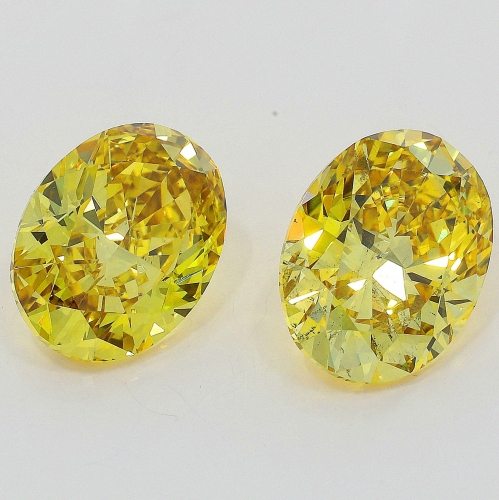 0.92 Carat Fancy Deep   Yellow  OV VS2 GIA