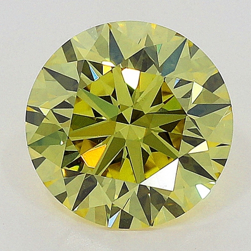 0.51 Carat Fancy Brownish Greenish Yellow  BR VVS2 GIA