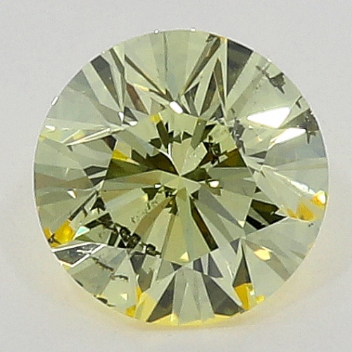 0.18 Carat Fancy   Yellow  BR  GIA