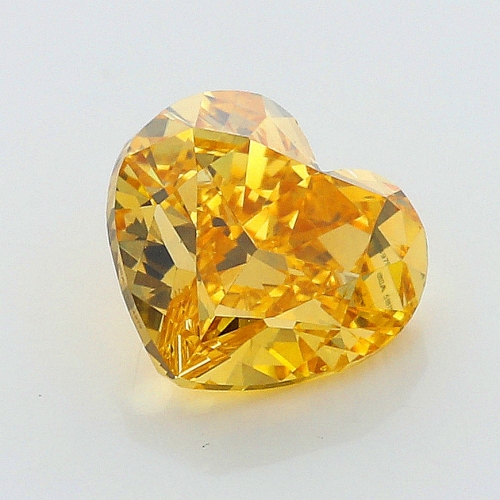 0.43 Carat Fancy Intense   Orange Yellow HS VS2 GIA