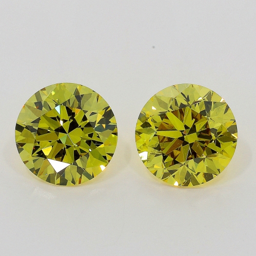 0.73 Carat Fancy Deep   Yellow  BR VS1 GIA