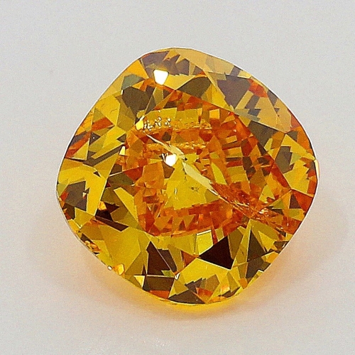0.51 Carat Fancy Vivid Yellowish  Orange  CU  GIA