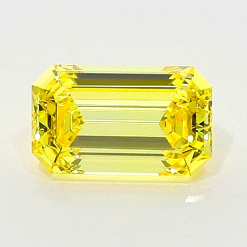 0.31 Carat Fancy Vivid   Yellow  EM VVS2 GIA