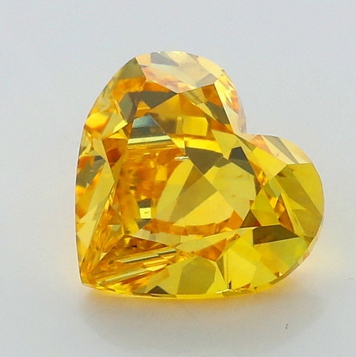 0.40 Carat Fancy Intense   Orange Yellow HS SI1 GIA