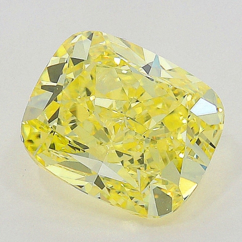 0.61 Carat Fancy Intense   Yellow  CU VVS1 GIA