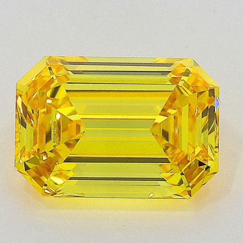 0.44 Carat Fancy Vivid Orangy  Yellow  EM IF GIA