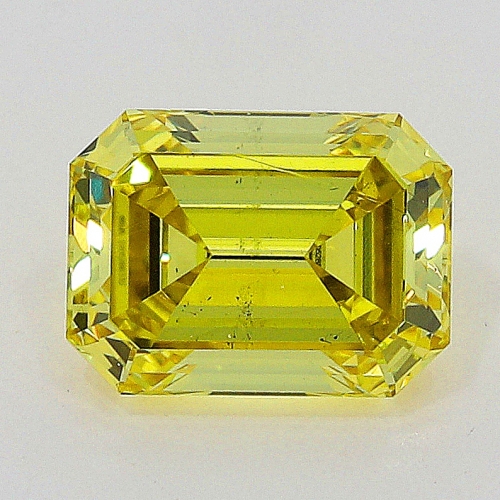 0.40 Carat Fancy Intense   Yellow  EM SI1 GIA