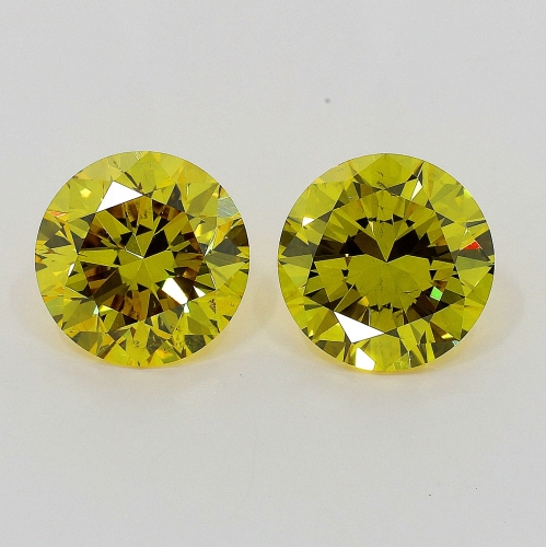 0.70 Carat Fancy Deep   Yellow  BR SI1 GIA